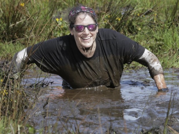 waist deep mud at this mud run