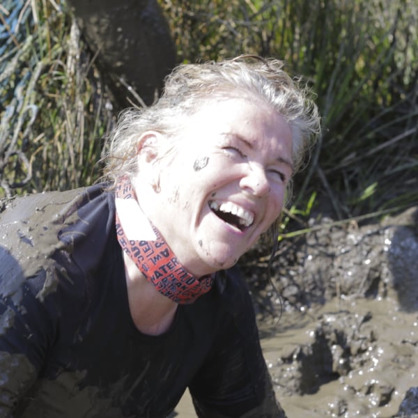 Fun and laughter at mud run in the Peak District