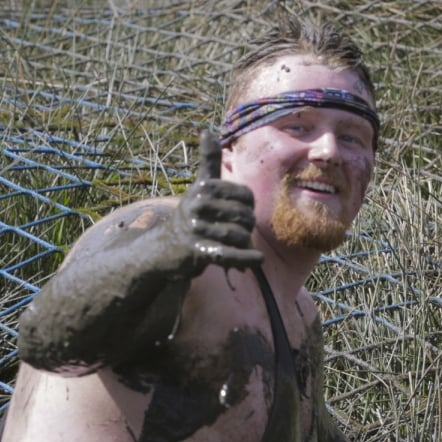Thumbs up for Bog Commander mud run