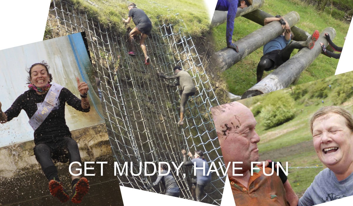 Having fun at Bog Commander Mud Run